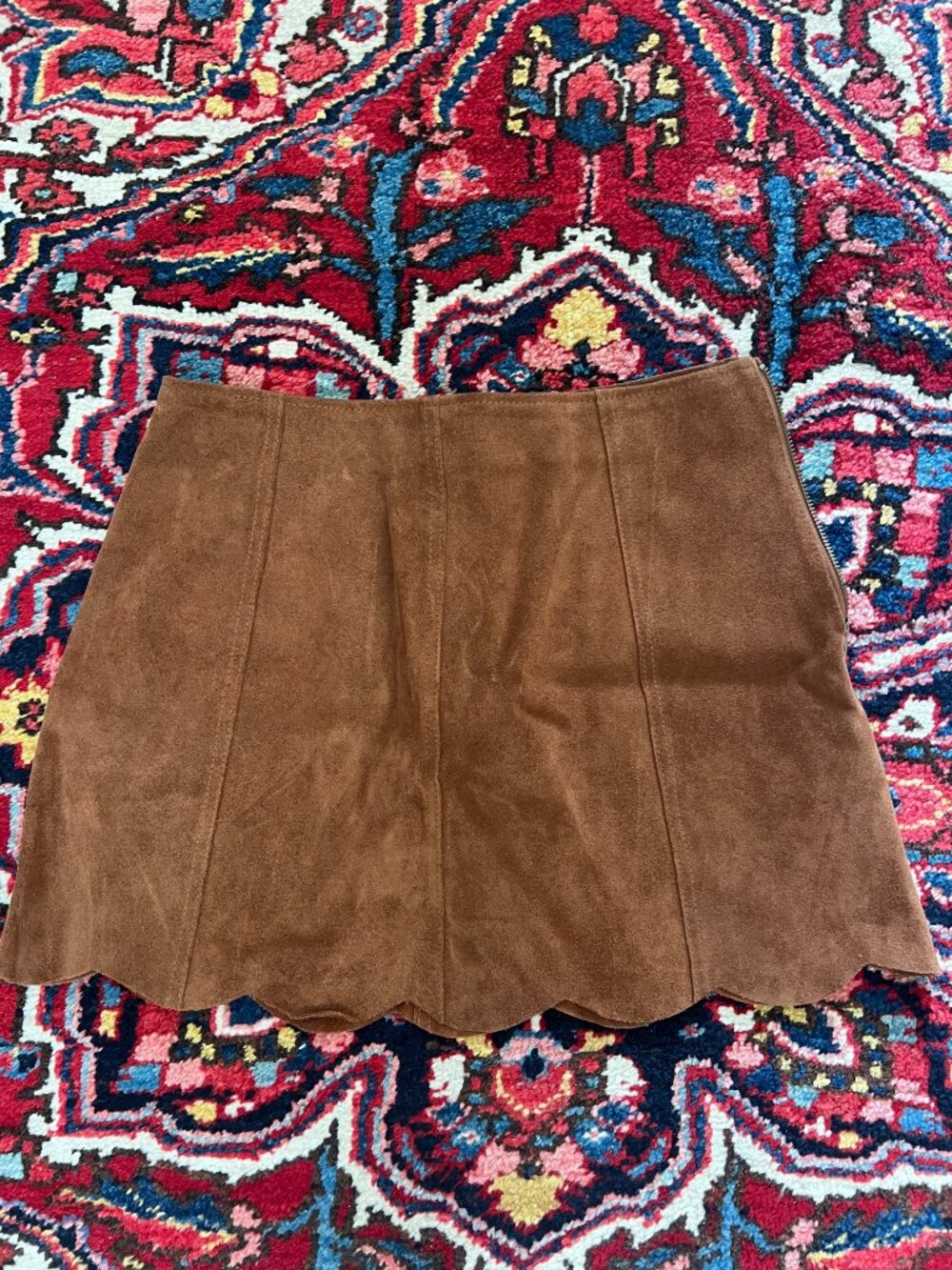Joie Like New Suede Tan Skirt Size Small
